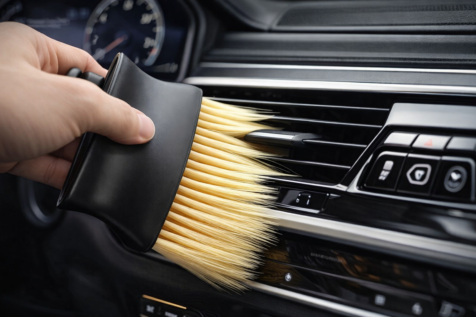 Precision Car Interior Cleaning Brush